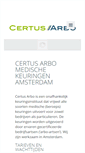 Mobile Screenshot of certus-arbo.nl