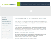 Tablet Screenshot of certus-arbo.nl